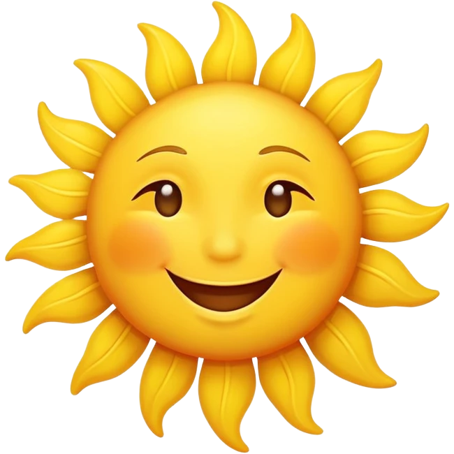 happy sun emoji