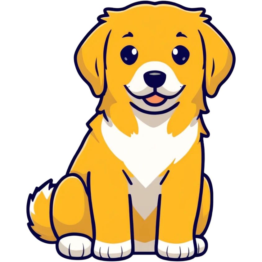 golden retriever  emoji