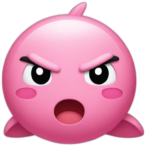 not happy kirby emoji
