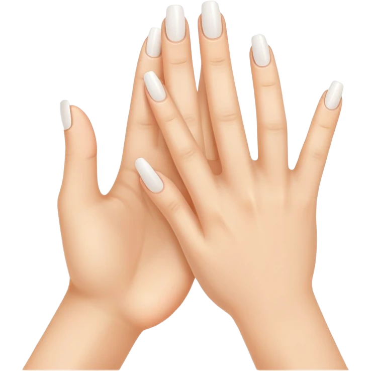 clean and short fingernails, simple and clear, healthy look emoji