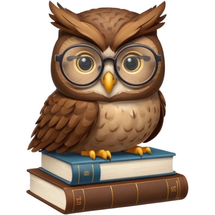 An owl teaching E=mc^2 emoji