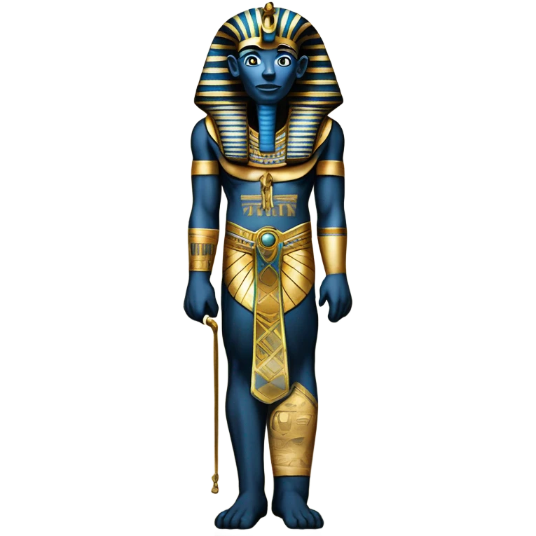 egypt full body pharaoh sarcophagus coffin gold blue white black  emoji
