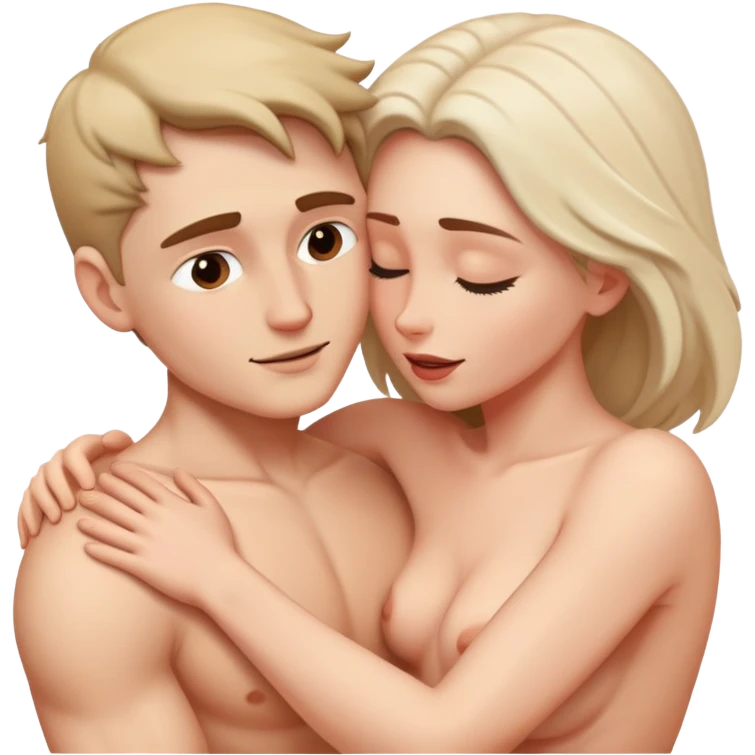 nude white man fucks nude white woman  emoji