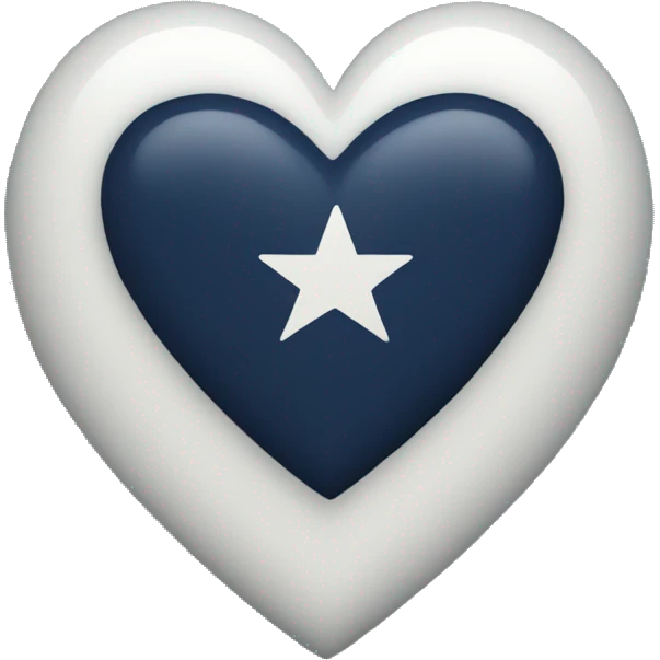 Navy heart emoji