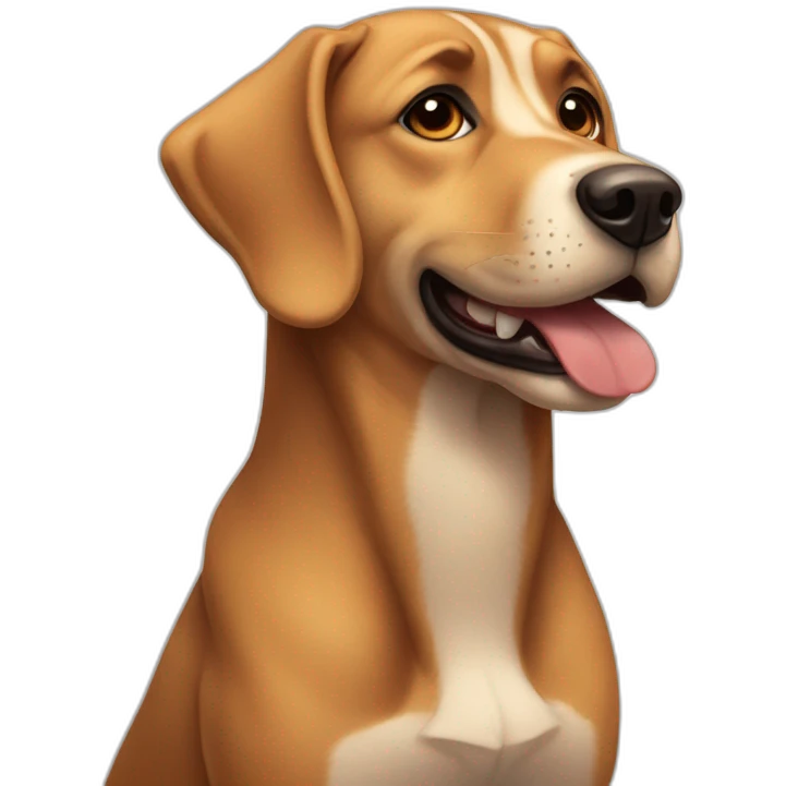 dog making his jawline sharper emoji