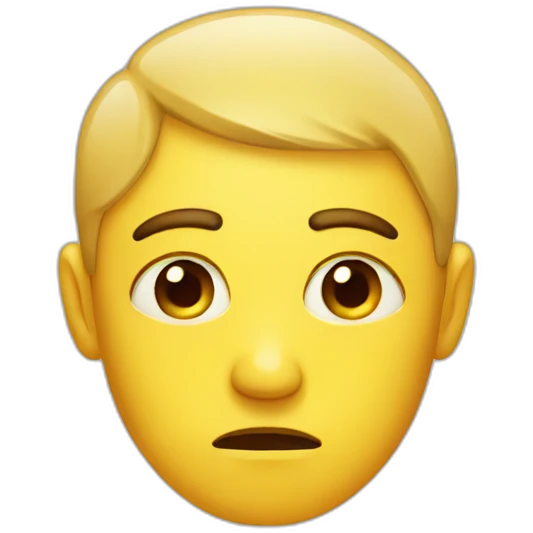 sad face emoji