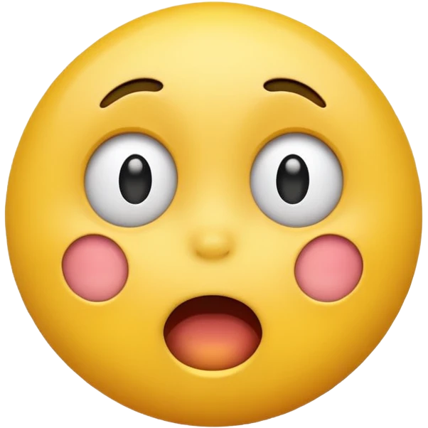 Shocked happy face  emoji