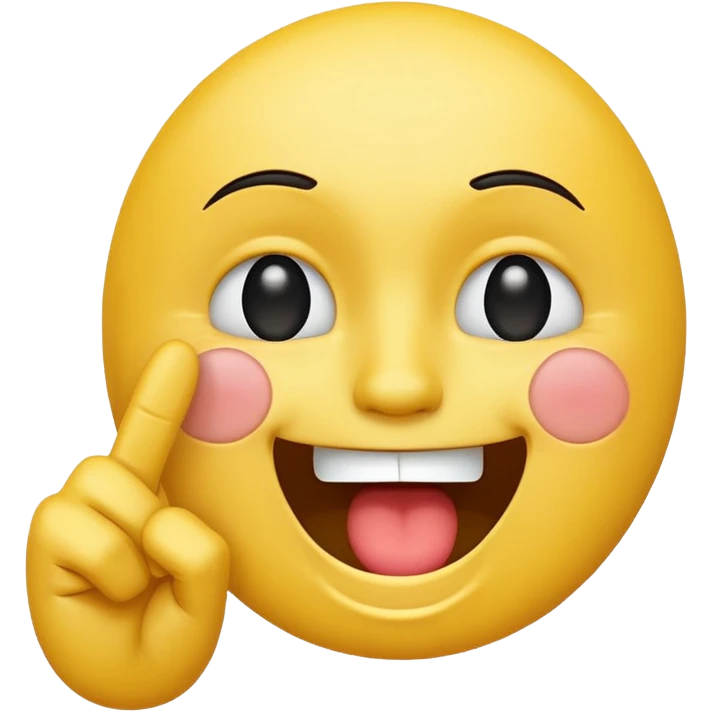 A laughing crying face emoji with a middle finger emoji