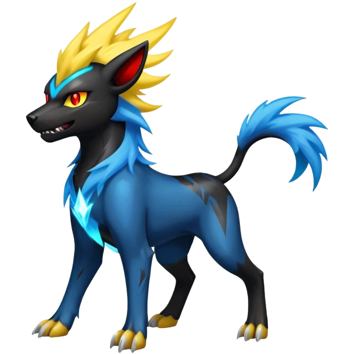 Luxray-Manectric-Houndoom-Pokémon-Fakémon-hybrid-creature emoji