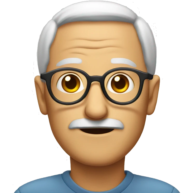 old man with glasses emoji