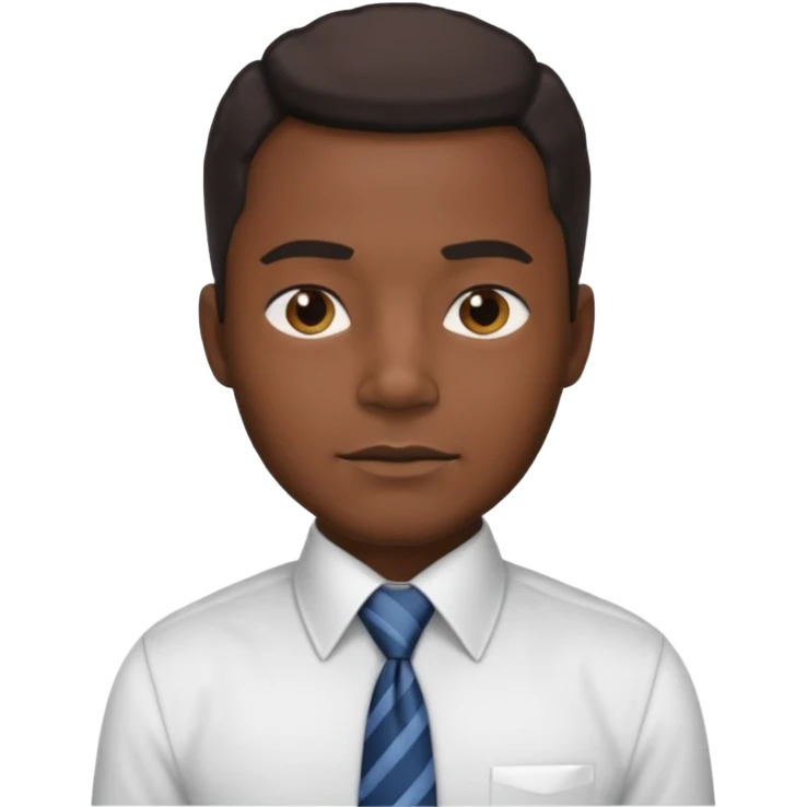 stock trader, black man, in a shirt emoji