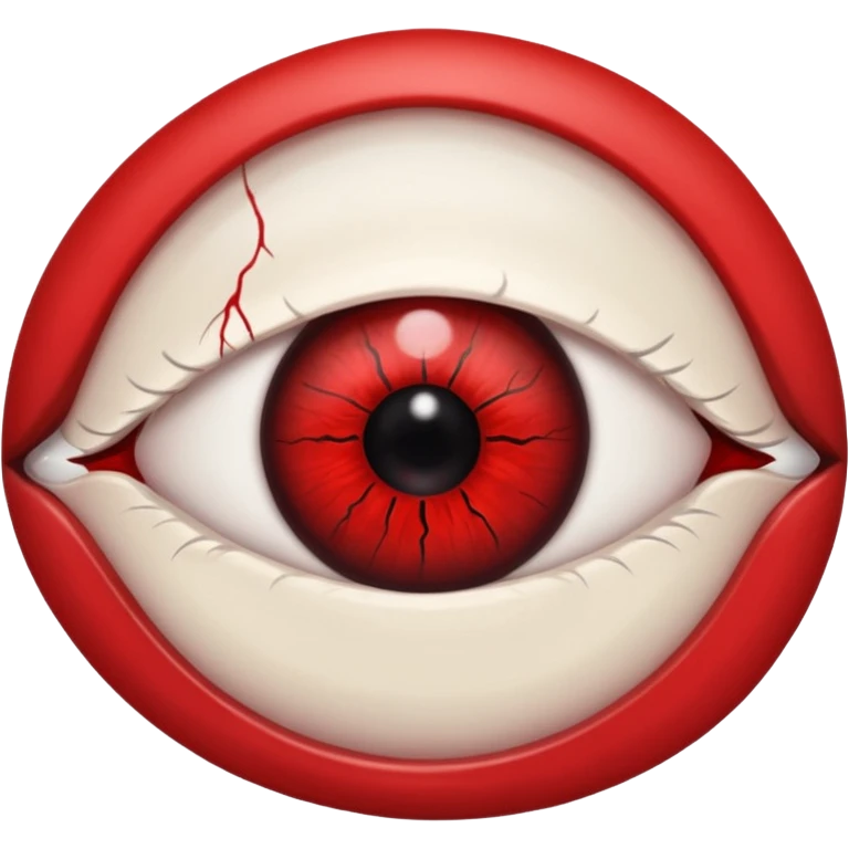 Angry Only single eye no flesh emoji