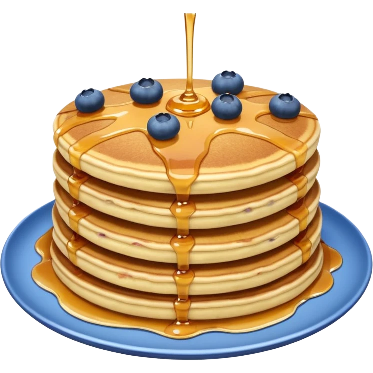 Blueberry pancake emoji
