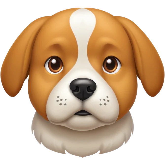 Dog concentrating  emoji