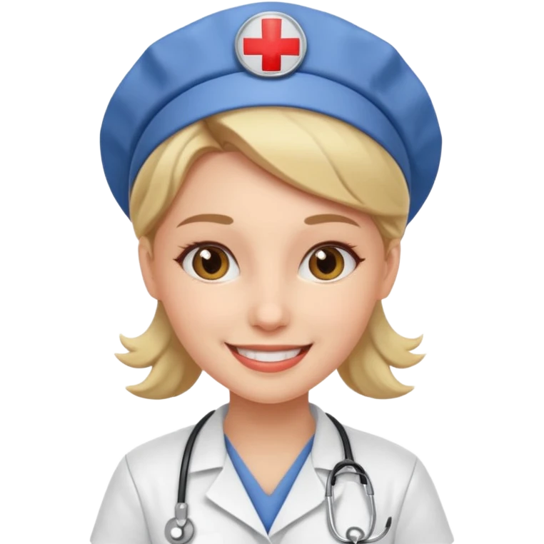 young woman nurse emoji