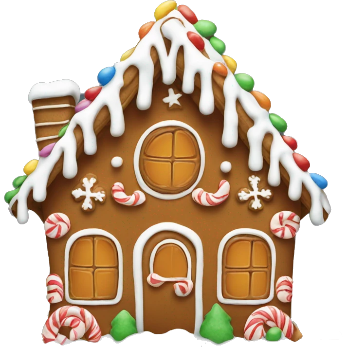 gingerbread house emoji