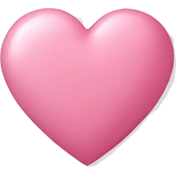 light pink heart with pink santa hat emoji
