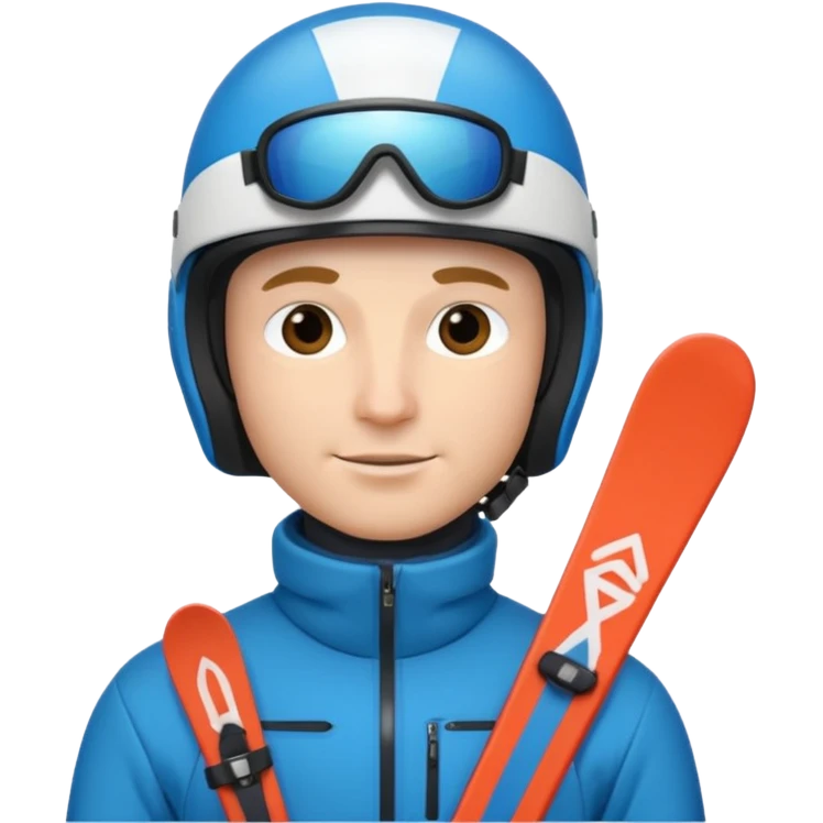 man skiing  emoji