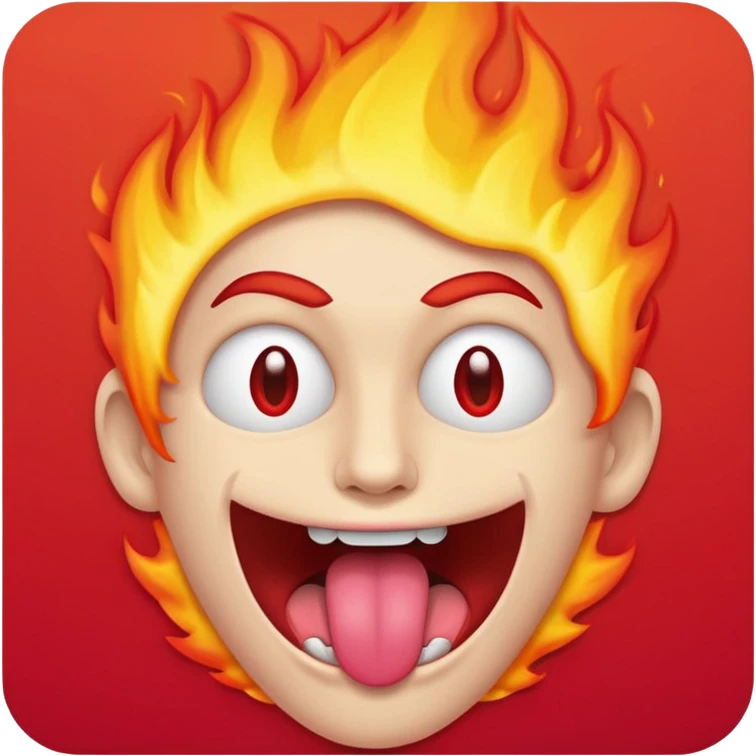 Mix these emojis: 😛🔥 emoji