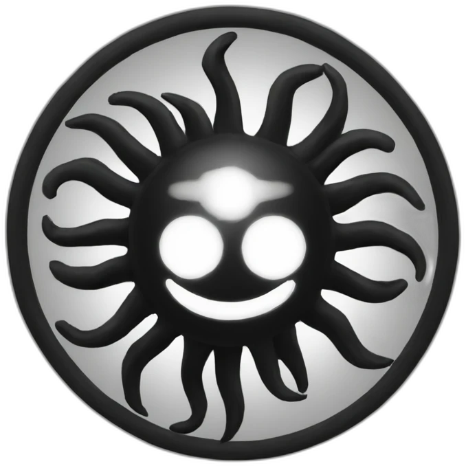 One-Black-sun emoji