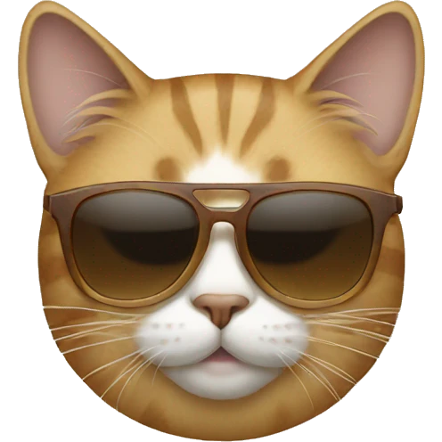Cat with sunglasses emoji