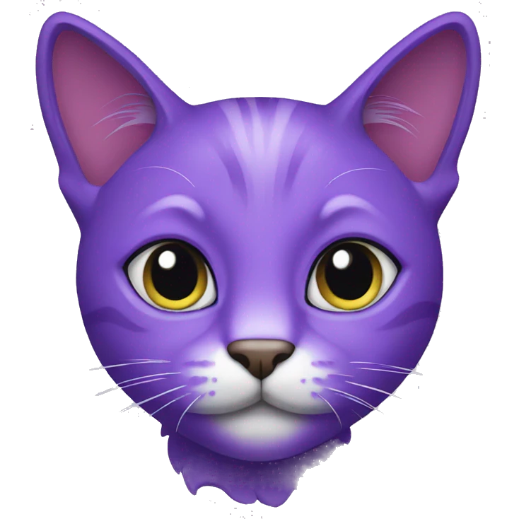 Purple cat emoji