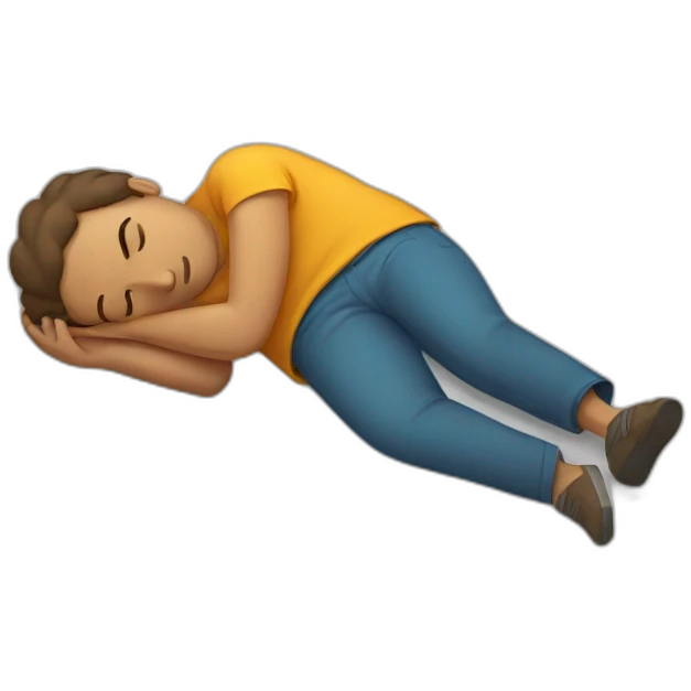 person Sleeping on the ground emoji