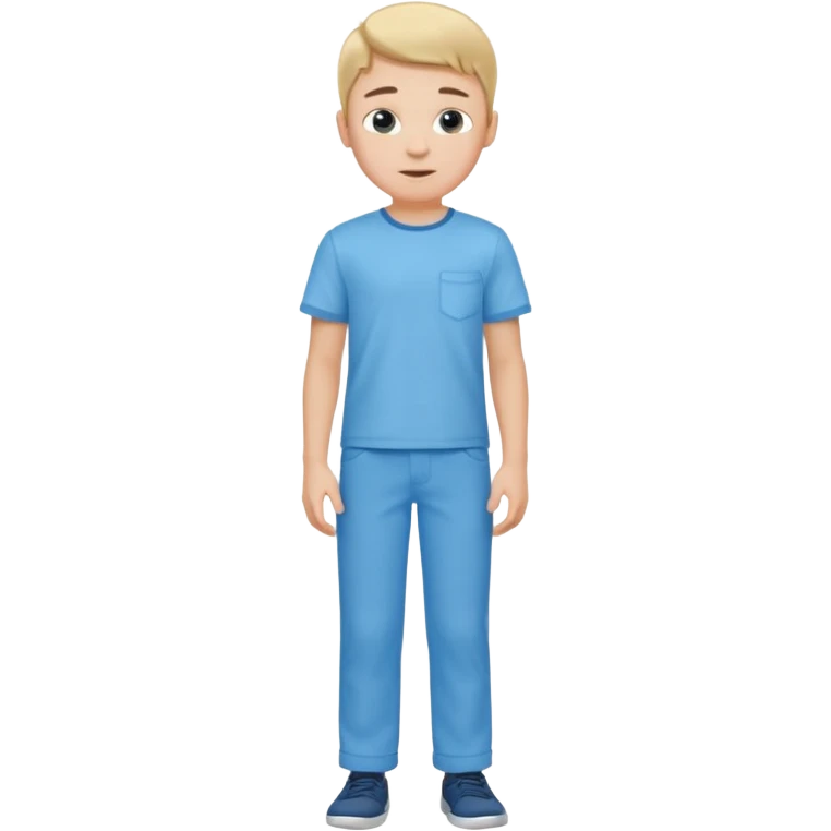 Sky blue pant and shirt boy emoji