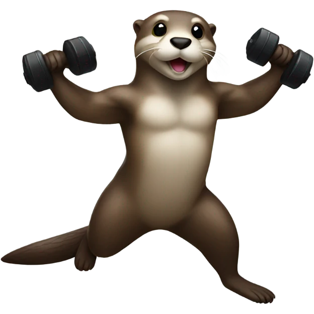 otter working out emoji