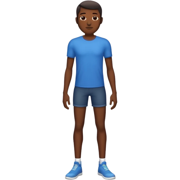 Black man with skinny legs emoji