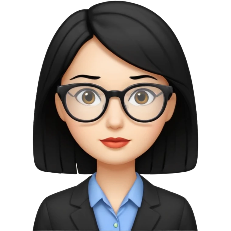 accountant woman with black hair  emoji