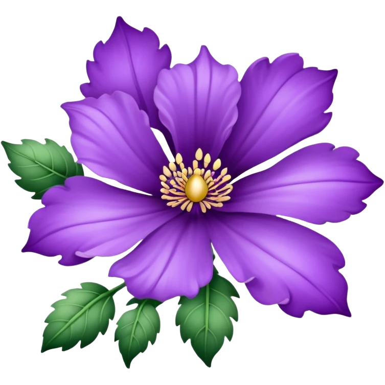 rococo regency purple flower emoji