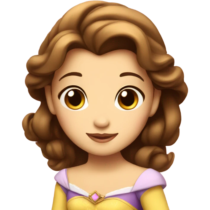 Cute princess belle  emoji