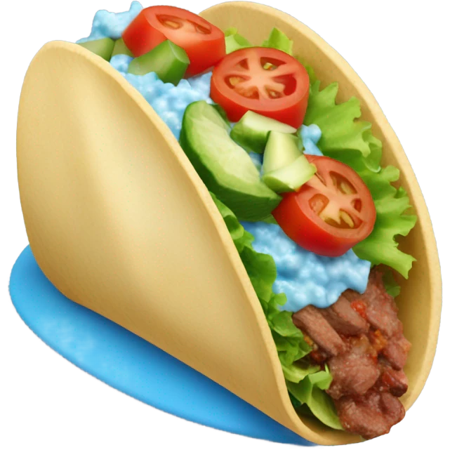 Blue taco  emoji