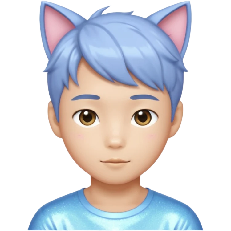 Cute Adorable Sexy Handsome Shiny Sparkly Attractive Pastel Asian Anime Catboy emoji