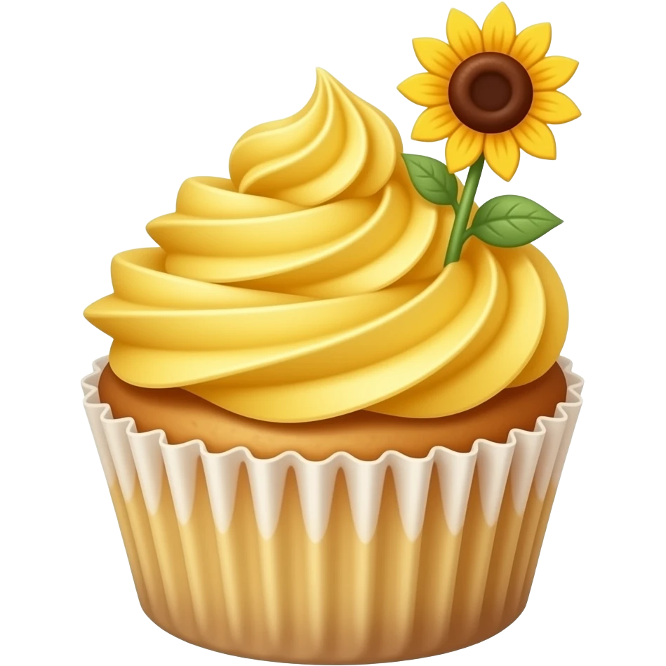 sunflowe cupcakes emoji