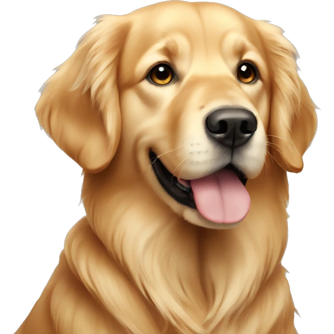 A golden retriever named Shiloh emoji
