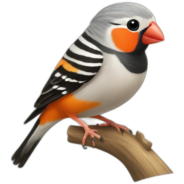 Zebra finch emoji