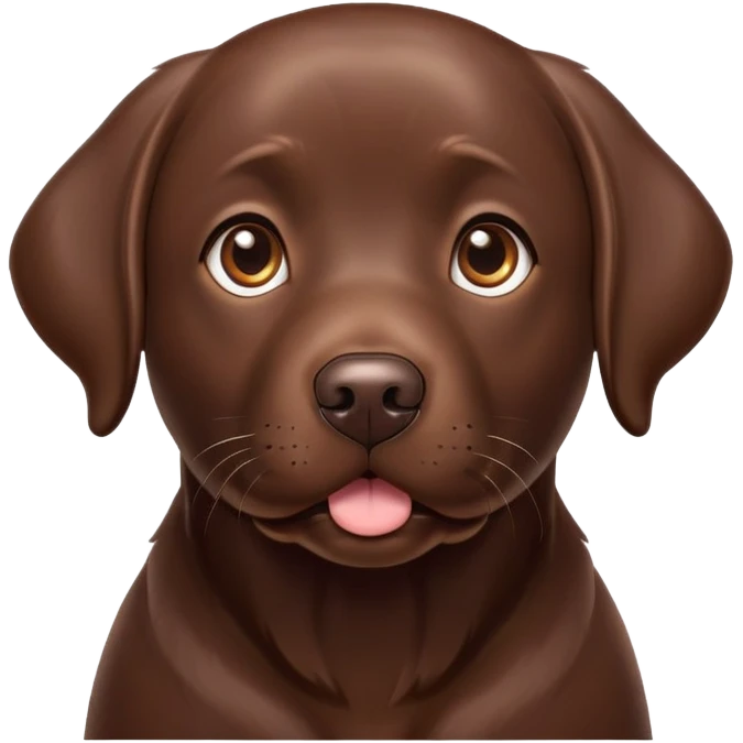Choclate lab dog emoji