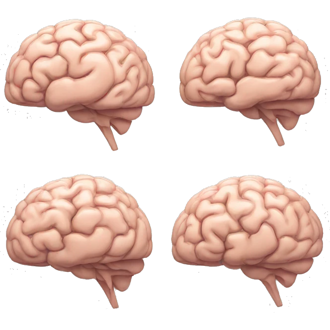 brain trying to concentrate  emoji