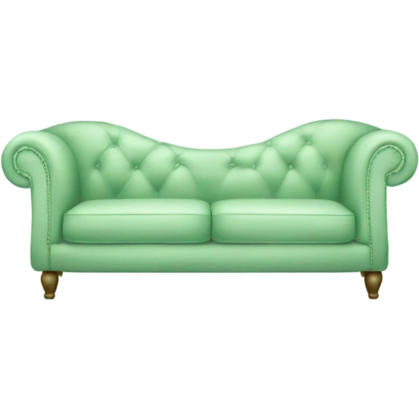 pastel green sofa emoji