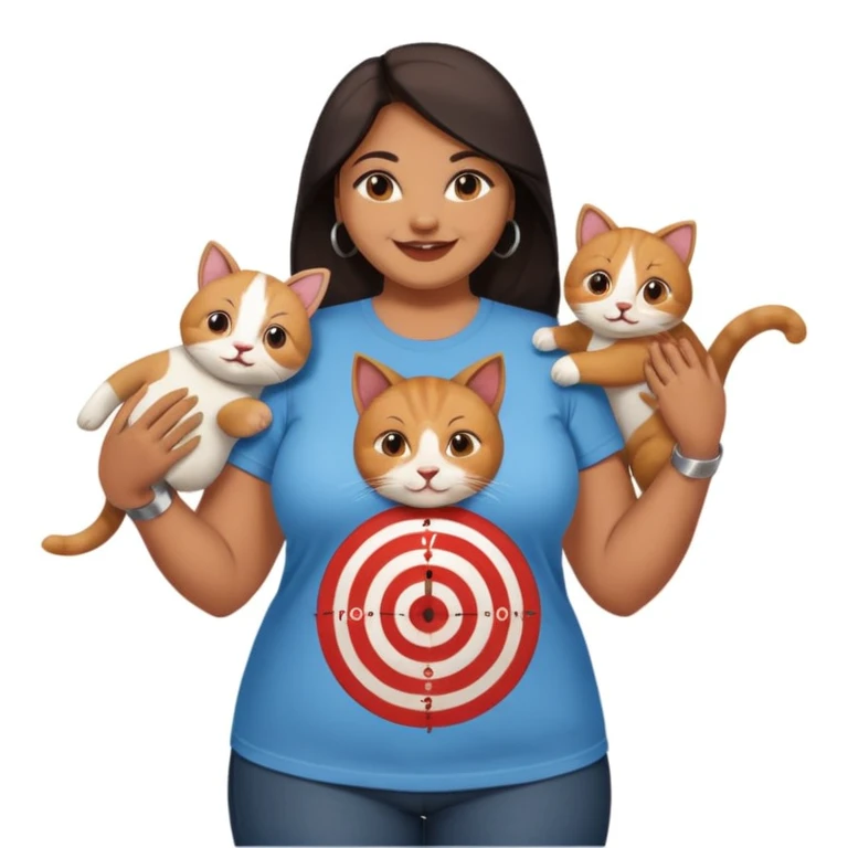 Fat Indian woman working at target with her friends dead cat emoji