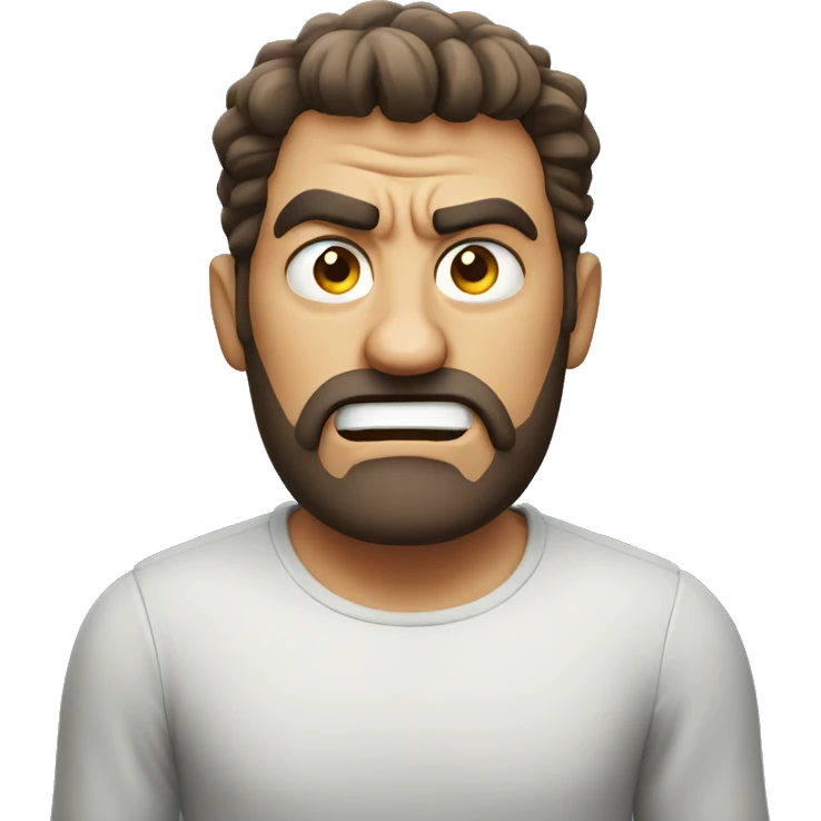 Angry guy emoji