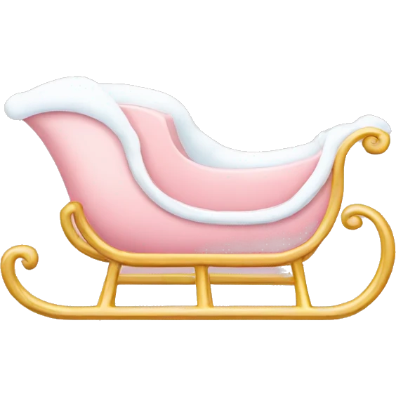 light pink sleigh emoji