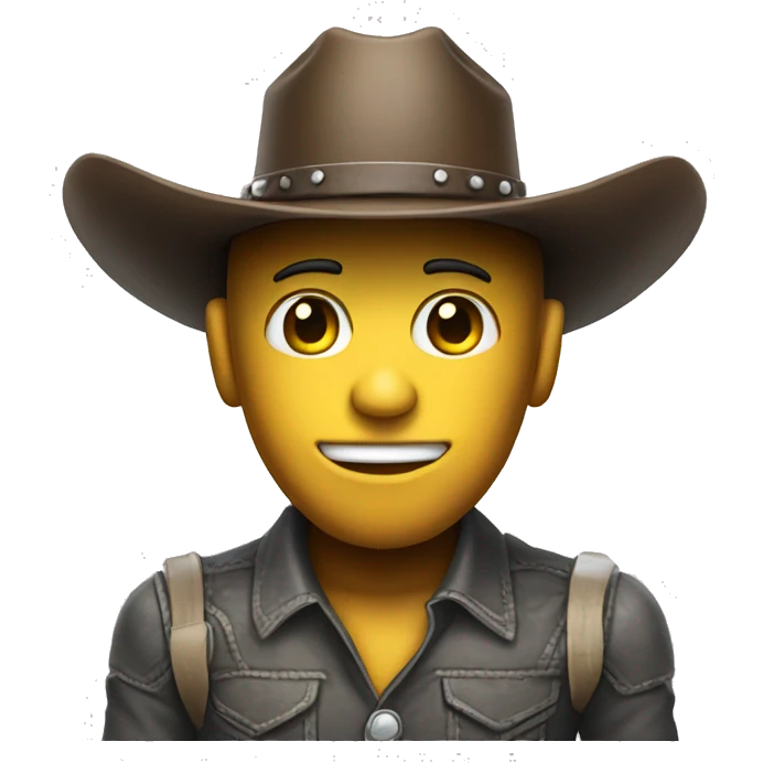 human robot in cowboy hat emoji