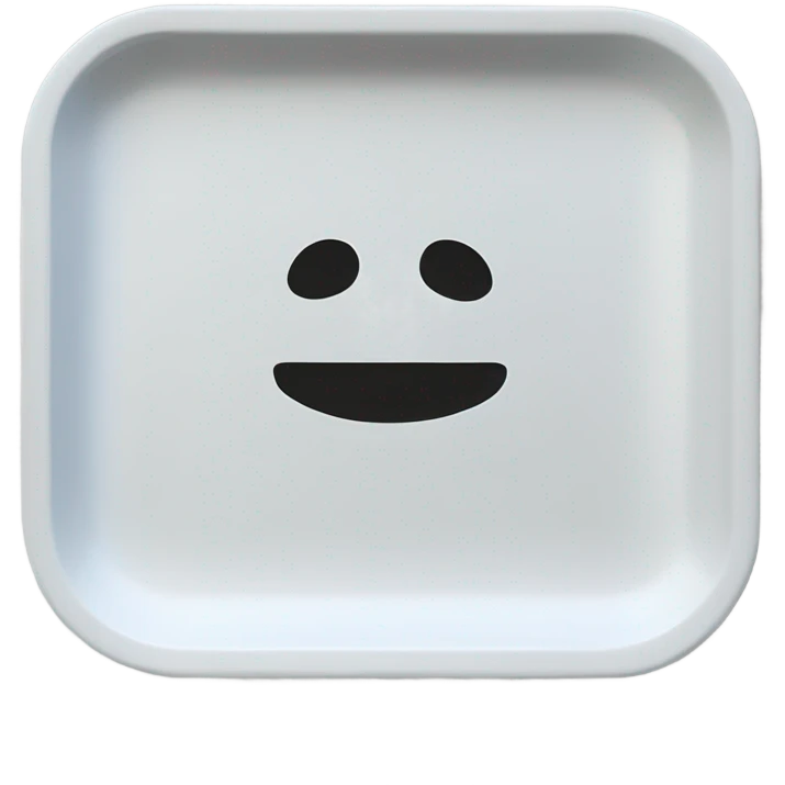 White rolling tray emoji