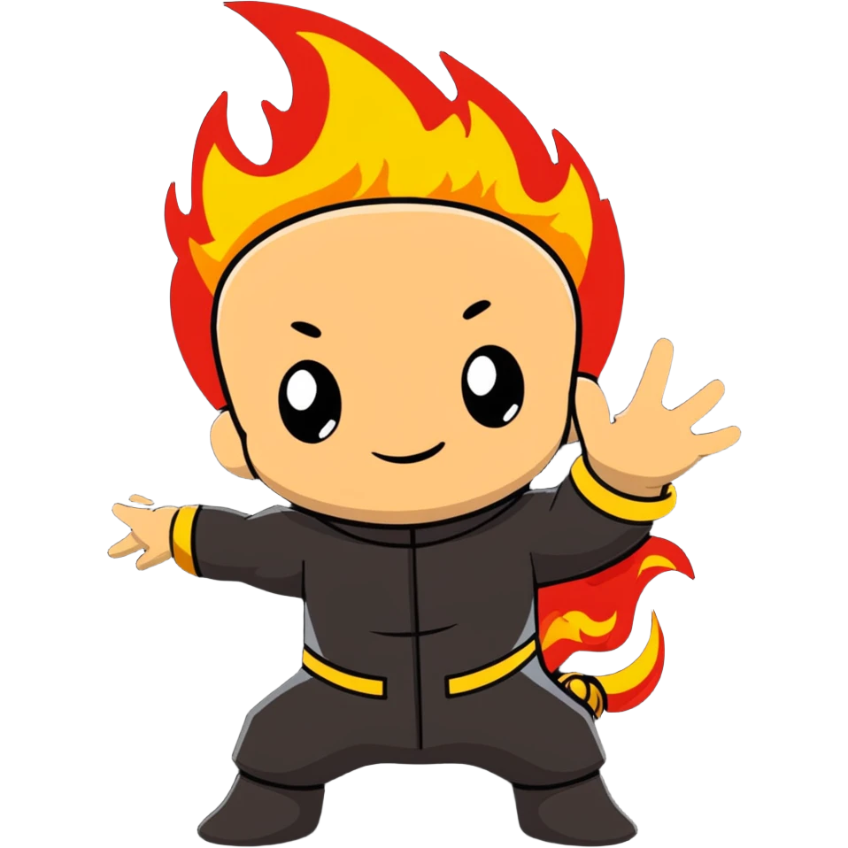baby Jack Jack with fire powers emoji