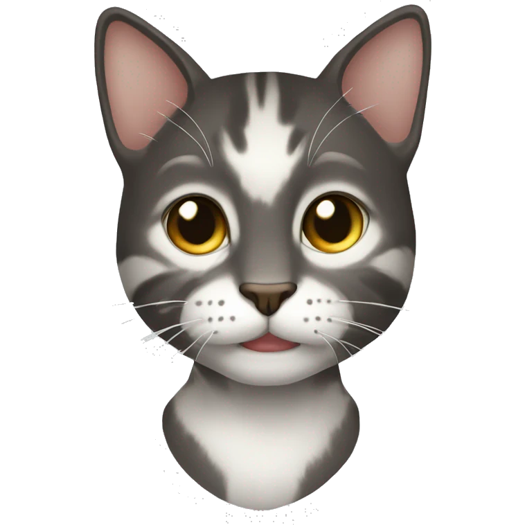 Полосатая кошка emoji