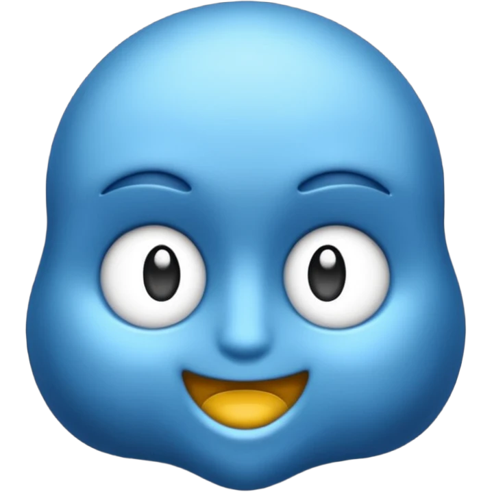 Laço azul escuro emoji