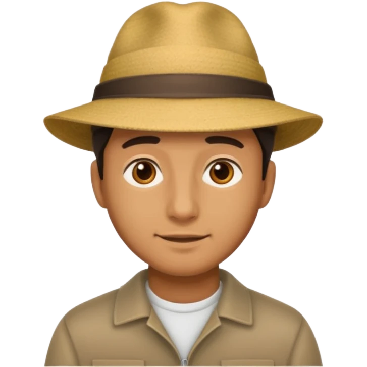 man wearing hat emoji